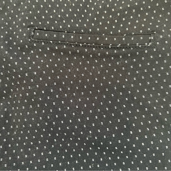 HILARY RADLEY Black/Navy Stretch Pull On Shorts Womens Larg Polka Dot Bermuda - Picture 7 of 7